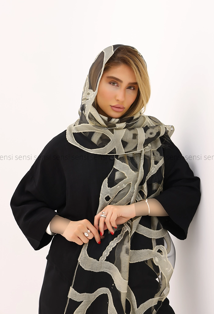 شال تور دو رو راه دار کد1005663
